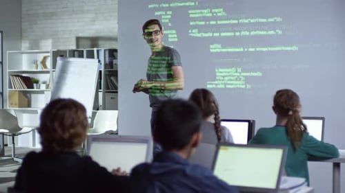 Coding Instructor Teaches Children About Computer Programming