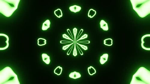Abstract Background of Green Neon for Holiday Shows