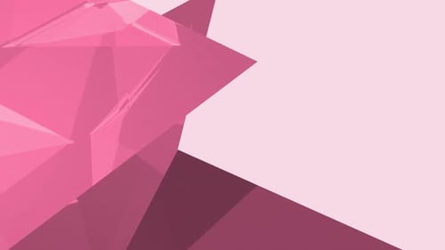 Abstract Geometric Pink Shape Reveal Transition Background
