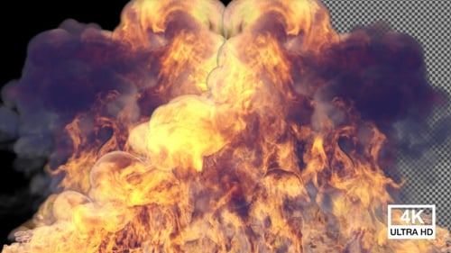Realistic Fire and Smoke Explosion Visual Effect