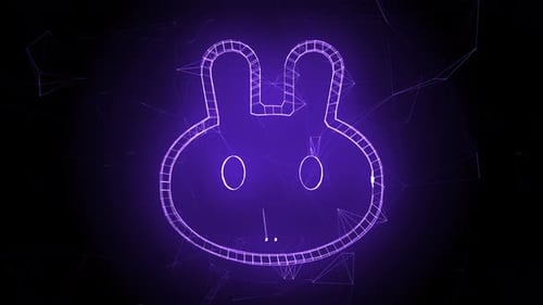 Emblema de moneda criptográfica Pancakeswap o pastel 4k