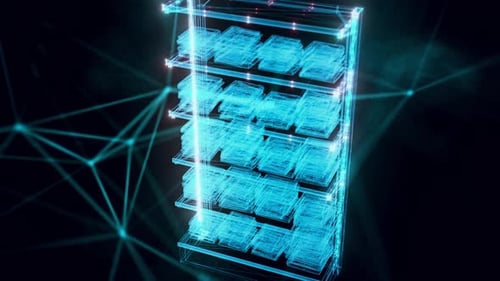 Market Shelf Towels Hologram Close Up Hd