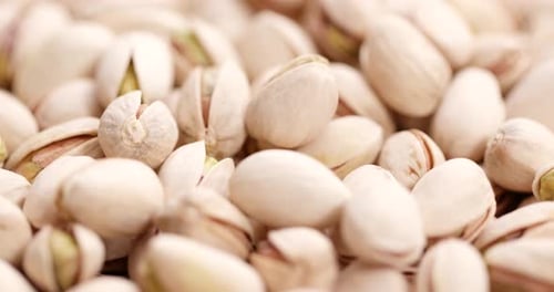 Pile of Shelled Pistachios Rotating Close Up