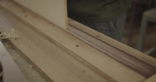 Tischler Ablage Planke aus Holz