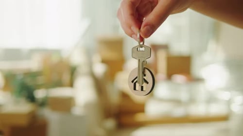 Real Estate Home Keys Closeup Buying Flat Apartment Property Purchasing