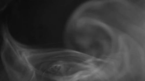 Swirling Smoke on Dark Background