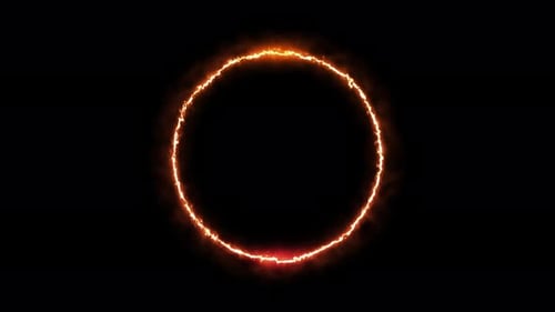 Burning Flare Light Circle Loop