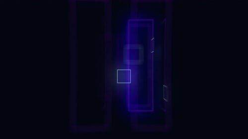 Abstract Glow Outline Rectangle Background
