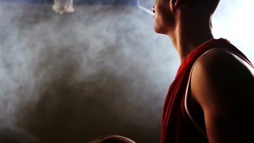 Portrait eines Basketballspielers
