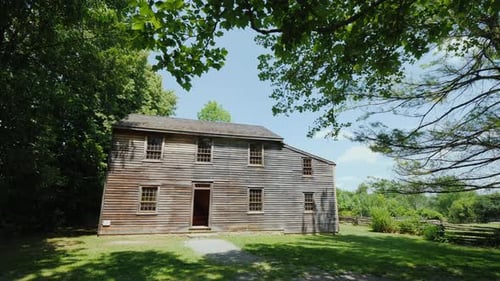 Old Wooden House in Green Rural Setting
