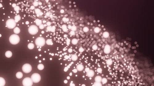 Abstract Flowing Glowing Particles Background Animation