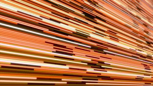 Abstract Orange Digital Data Stream Moving Lines Background
