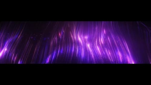 Neon Purple Wide Screen Background Particles