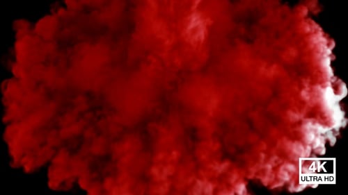 Red Smoke Fluid Burst Transition Element