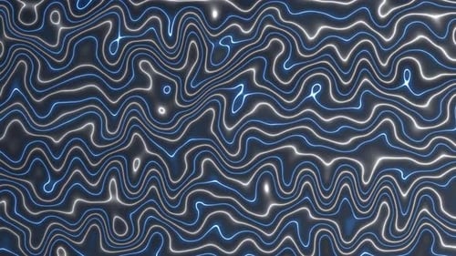 Looping Glowing Contour Lines Abstract Background Motion Graphic