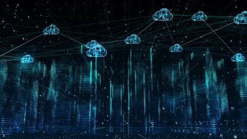 Futuristic Cloud Computing Network with Binary Data Flow