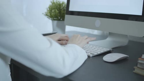 Typing on a Computer Keyboard in Workplace