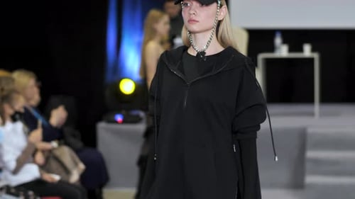 Young Adult Female Model on Runway
