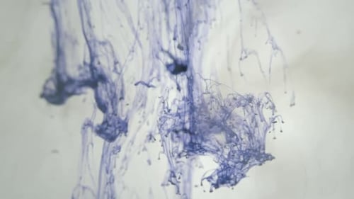 Tintentropfen in Wasser in Zeitlupe ProRes.