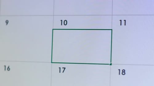 Black Friday Highlighted on Calendar Screen