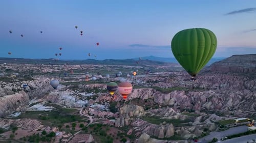 The Cappadocia region of Turkey is the most popular location in the world for hot air ballooning.