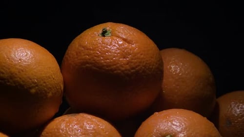 Oranges fruits naturels en rotation