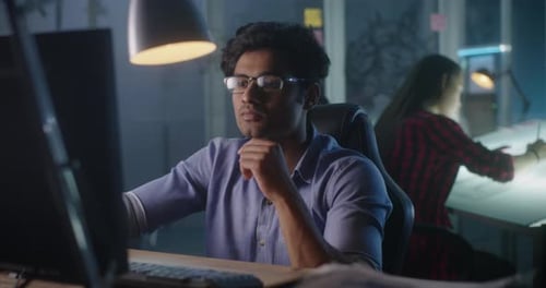 Video Game Developer at Work