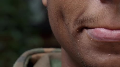 Close Up of Person Smiling, Teeth, Facial Expression