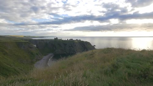 Das Dunnottar Castle und die Nordsee