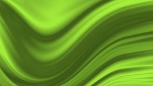 Green Flowing Abstract Wavy Lines Background Loop