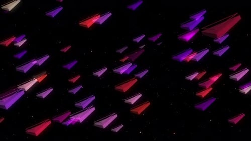 Neon Trigon Background 07