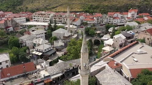 Mostar City, Aerial View
