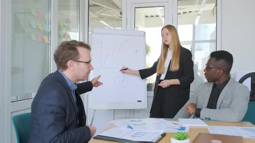 Presentation of New Ideas for Business in Office