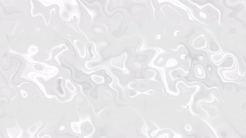 Abstract White Liquid Flowing Shapes Seamless Loop Background
