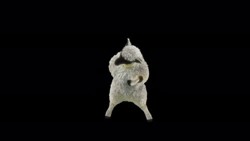 Funny Animated Dancing Sheep with Alpha Channel