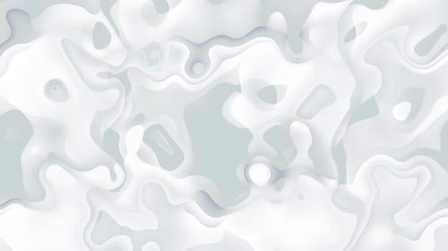 Abstract Fluid White Organic Shapes Seamless Looping Motion Background