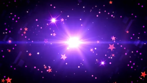 Sparkling Stars and Particles Celebrate with Light Flares Background