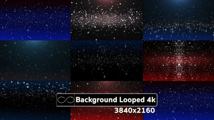 Abstract Looping Particle Backgrounds Pack, Backgrounds Motion Graphics ...