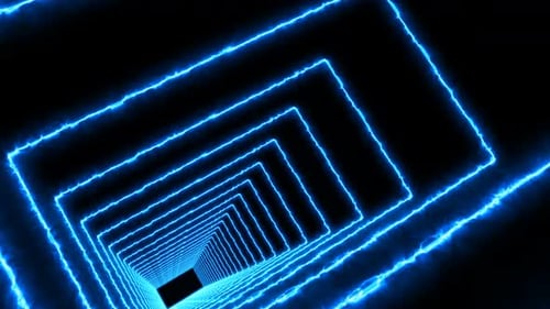 Fundo retrô de túnel retângulo sabre