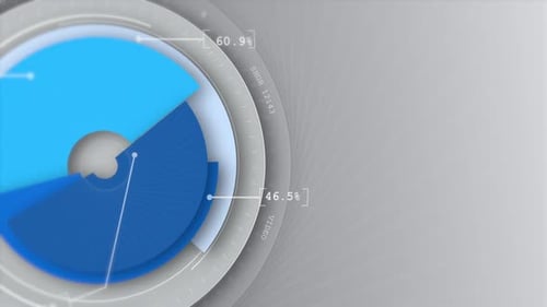 Modern Animated Pie Chart Infographic for Business Data Statistics