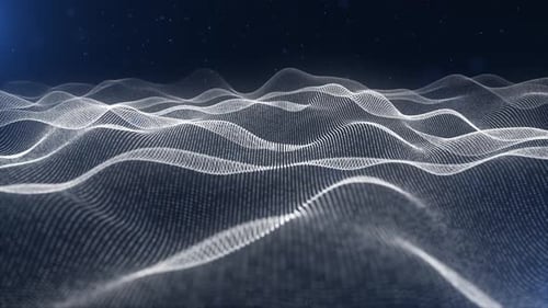 Abstract Particle Wave Field Digital Background