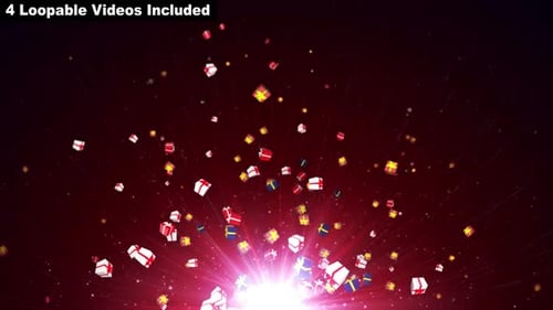 Flying Present Hintergrundpaket