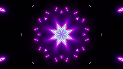 VJ Neon Light Background 4K Loop 02