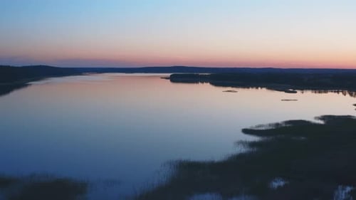 Calm Lake After Sunset