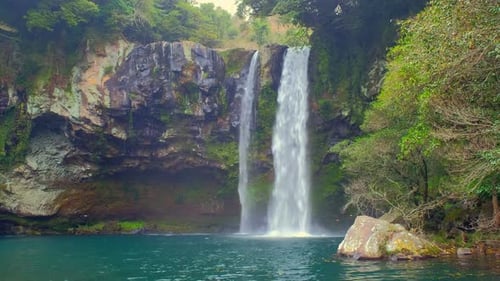 Cheonjiyeon Falls, Jeju Island, South Korea