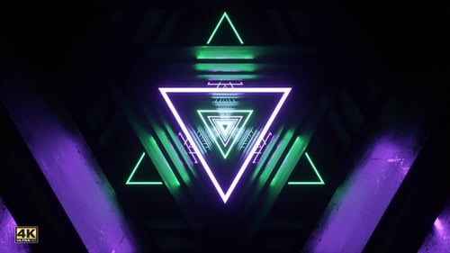Abstrakter Dreieckstunnel Vj