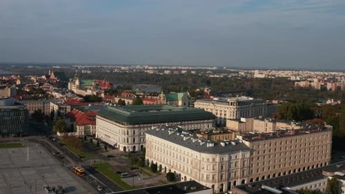 Aerial View of Palaces in Old Town