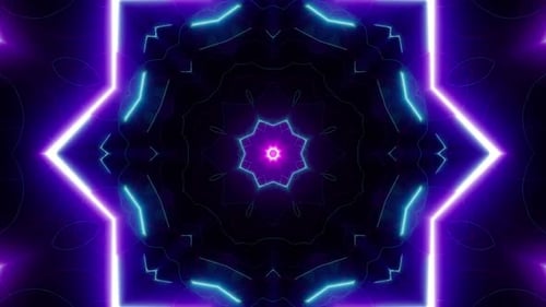 Neon Light Vj Background Loop 4K 04