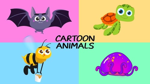 Cute Animated Cartoon Animals Character Pack