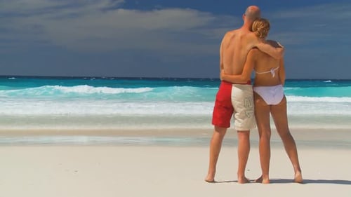 Young Couple on Beach